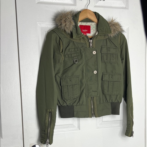 Rocawear Other - Rocawear Olive Green Kids Puffer Jacket with Faux Fur